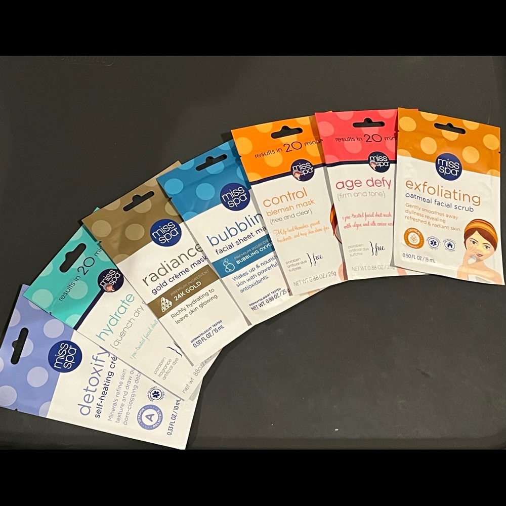 New- 7 unopened miss spa masks!